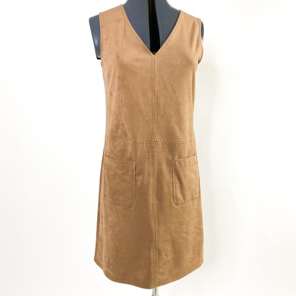 MAX STUDIO Faux-Suede Sleeveless Dress, Size Small - Picture 2 of 7